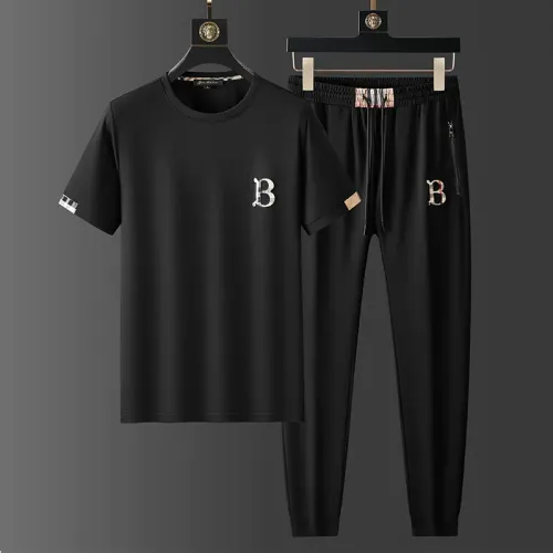 Burberry Tracksuits Short Sleeved For Men #1452542 $68.00 USD, Wholesale Replica Burberry Tracksuits