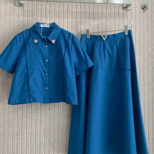 Valentino Tracksuits Short Sleeved For Women #1452544 $92.00 USD, Wholesale Replica Valentino Tracksuits
