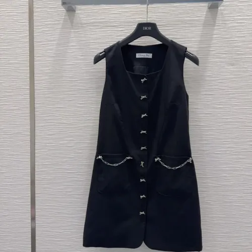 Christian Dior Dresses Sleeveless For Women #1452579 $76.00 USD, Wholesale Replica Christian Dior Dresses