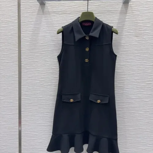 Gucci Dresses Sleeveless For Women #1452581 $72.00 USD, Wholesale Replica Gucci Dresses