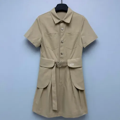 LOEWE Dresses Short Sleeved For Women #1452582 $130.00 USD, Wholesale Replica LOEWE Dresses