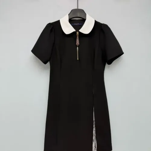 Louis Vuitton LV Dresses Short Sleeved For Women #1452723 $128.00 USD, Wholesale Replica Louis Vuitton LV Dresses