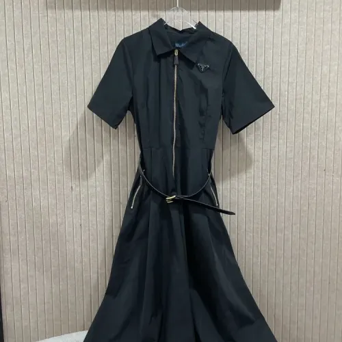Prada Dresses Short Sleeved For Women #1452739 $88.00 USD, Wholesale Replica Prada Dresses