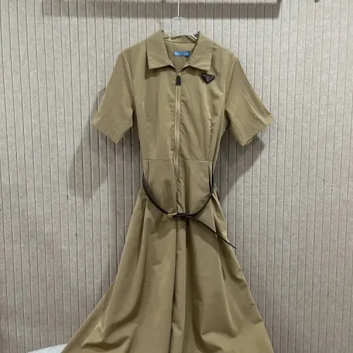 Prada Dresses Short Sleeved For Women #1452740 $88.00 USD, Wholesale Replica Prada Dresses