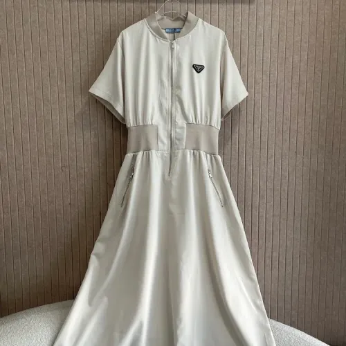 Prada Dresses Short Sleeved For Women #1452743 $80.00 USD, Wholesale Replica Prada Dresses