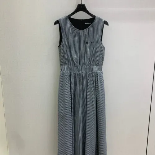 MIU MIU Dresses Sleeveless For Women #1452745 $80.00 USD, Wholesale Replica MIU MIU Dresses