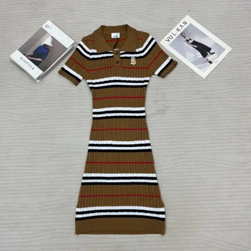 Burberry Dresses Short Sleeved For Women #1452807 $76.00 USD, Wholesale Replica Burberry Dresses