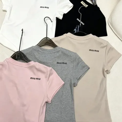 Replica MIU MIU T-Shirts Short Sleeved For Women #1452817 $60.00 USD for Wholesale
