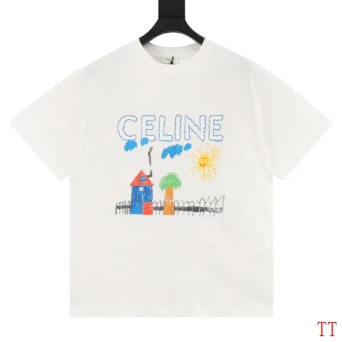 Celine T-Shirts Short Sleeved For Unisex #1452852 $36.00 USD, Wholesale Replica Celine T-Shirts