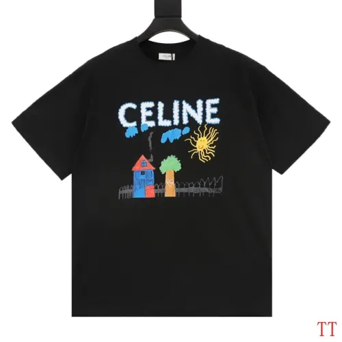 Celine T-Shirts Short Sleeved For Unisex #1452853 $36.00 USD, Wholesale Replica Celine T-Shirts