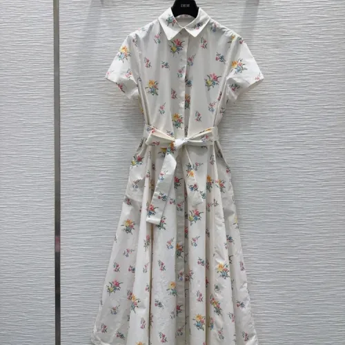 Christian Dior Dresses Short Sleeved For Women #1452998 $115.00 USD, Wholesale Replica Christian Dior Dresses