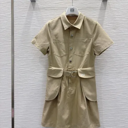LOEWE Dresses Short Sleeved For Women #1453009 $132.00 USD, Wholesale Replica LOEWE Dresses