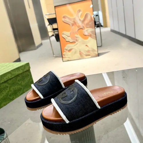 Gucci Slippers For Women #1453109 $82.00 USD, Wholesale Replica Gucci Slippers