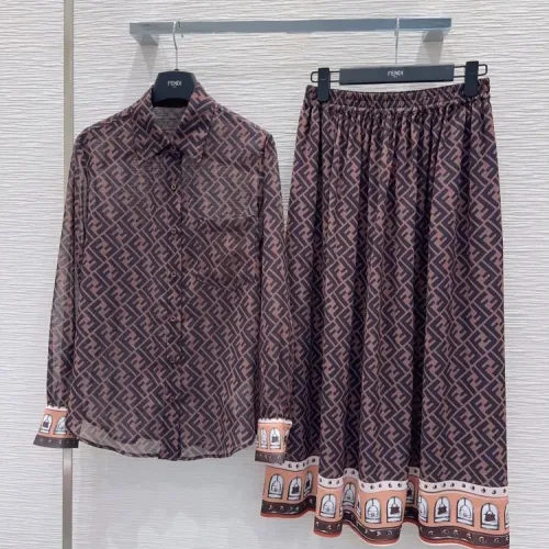 Fendi Tracksuits Long Sleeved For Women #1453141 $80.00 USD, Wholesale Replica Fendi Tracksuits