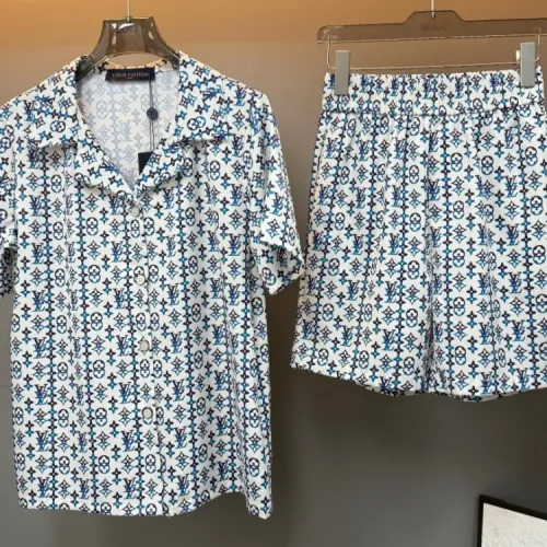 Louis Vuitton LV Pajamas Short Sleeved For Women #1453144 $76.00 USD, Wholesale Replica Louis Vuitton LV Tracksuits