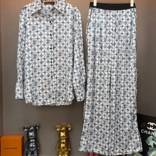 Louis Vuitton LV Pajamas Long Sleeved For Women #1453150 $88.00 USD, Wholesale Replica Louis Vuitton LV Tracksuits