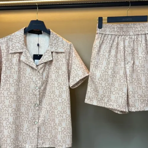 Louis Vuitton LV Pajamas Short Sleeved For Women #1453153 $76.00 USD, Wholesale Replica Louis Vuitton LV Tracksuits