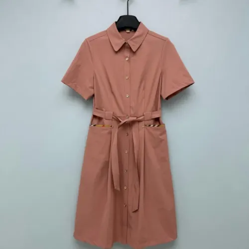 Burberry Dresses Short Sleeved For Women #1453213 $128.00 USD, Wholesale Replica Burberry Dresses