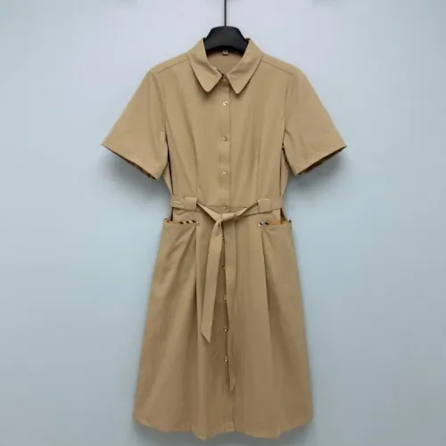 Burberry Dresses Short Sleeved For Women #1453214 $128.00 USD, Wholesale Replica Burberry Dresses