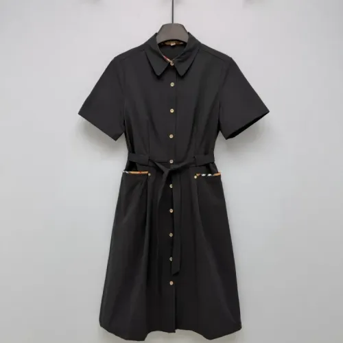Burberry Dresses Short Sleeved For Women #1453215 $128.00 USD, Wholesale Replica Burberry Dresses