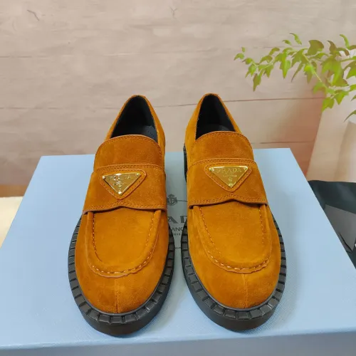 Replica Prada Leather Shoes For Men #1453220 $98.00 USD for Wholesale