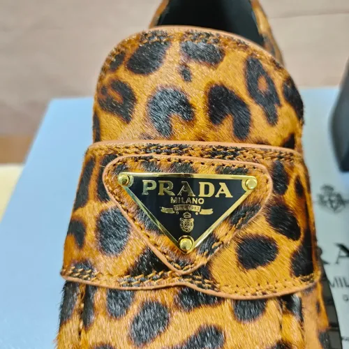 Replica Prada Leather Shoes For Women #1453225 $98.00 USD for Wholesale