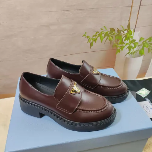 Prada Leather Shoes For Men #1453229 $98.00 USD, Wholesale Replica Prada Leather Shoes