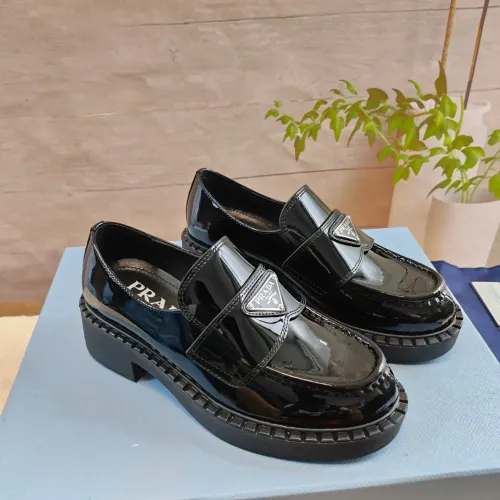 Prada Leather Shoes For Men #1453233 $98.00 USD, Wholesale Replica Prada Leather Shoes