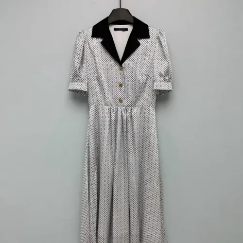 Louis Vuitton LV Dresses Short Sleeved For Women #1453234 $128.00 USD, Wholesale Replica Louis Vuitton LV Dresses