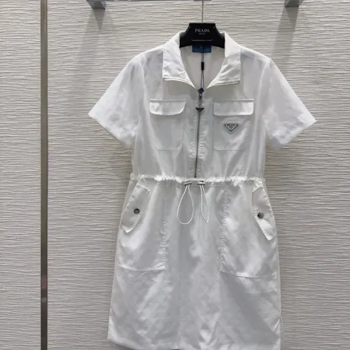 Prada Dresses Short Sleeved For Women #1453239 $82.00 USD, Wholesale Replica Prada Dresses