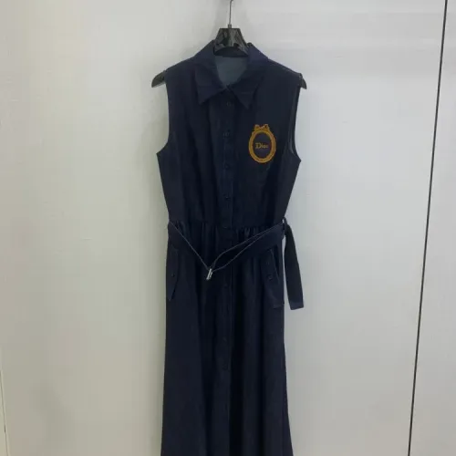 Christian Dior Dresses Sleeveless For Women #1453248 $76.00 USD, Wholesale Replica Christian Dior Dresses