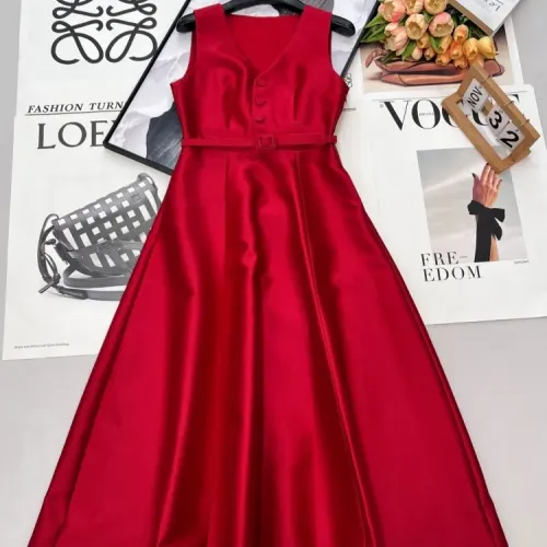 Christian Dior Dresses Sleeveless For Women #1453259 $130.00 USD, Wholesale Replica Christian Dior Dresses