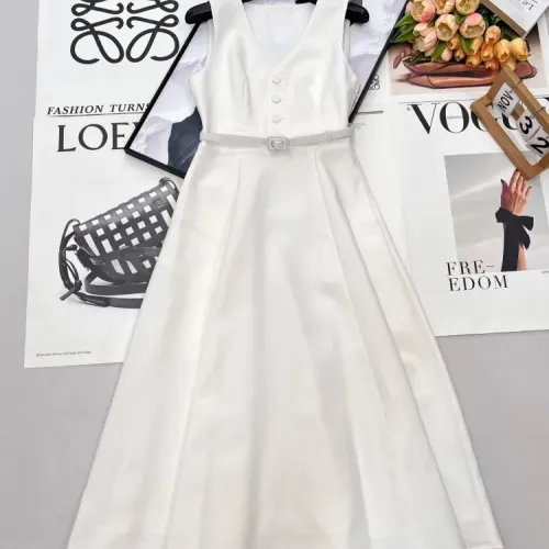 Christian Dior Dresses Sleeveless For Women #1453260 $130.00 USD, Wholesale Replica Christian Dior Dresses