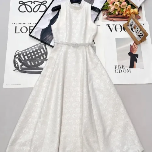 Christian Dior Dresses Sleeveless For Women #1453283 $140.00 USD, Wholesale Replica Christian Dior Dresses