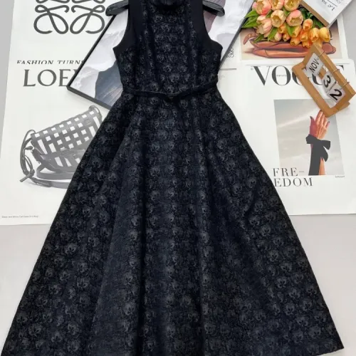 Christian Dior Dresses Sleeveless For Women #1453284 $140.00 USD, Wholesale Replica Christian Dior Dresses