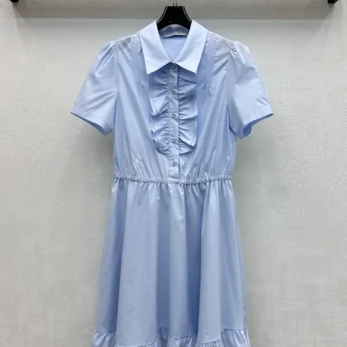 Christian Dior Dresses Short Sleeved For Women #1453285 $122.00 USD, Wholesale Replica Christian Dior Dresses