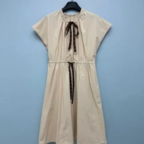 Louis Vuitton LV Dresses Short Sleeved For Women #1453294 $122.00 USD, Wholesale Replica Louis Vuitton LV Dresses