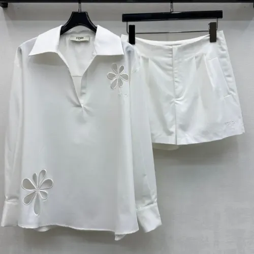 Fendi Tracksuits Short Sleeved For Women #1453299 $96.00 USD, Wholesale Replica Fendi Tracksuits