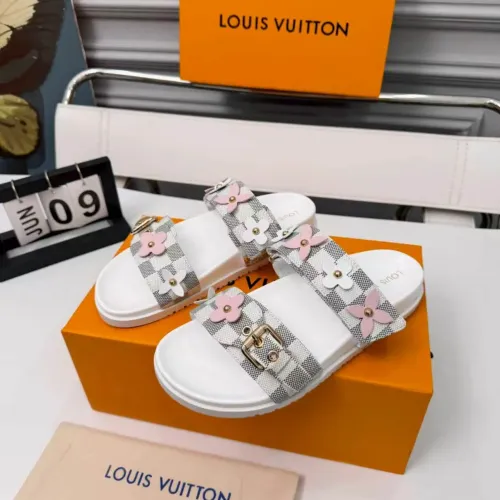 Louis Vuitton Slippers For Women #1453343 $80.00 USD, Wholesale Replica Louis Vuitton Slippers
