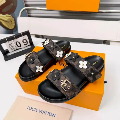 Louis Vuitton Slippers For Women #1453344 $80.00 USD, Wholesale Replica Louis Vuitton Slippers
