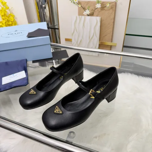 Prada High-heeled Shoes For Women #1453365 $102.00 USD, Wholesale Replica Prada High-heeled Shoes