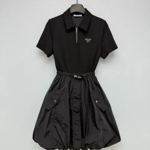 Prada Dresses Short Sleeved For Women #1453465 $128.00 USD, Wholesale Replica Prada Dresses