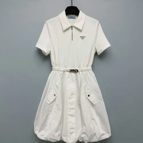 Prada Dresses Short Sleeved For Women #1453466 $128.00 USD, Wholesale Replica Prada Dresses