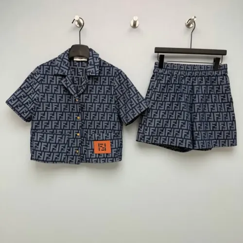 Fendi Tracksuits Short Sleeved For Women #1453482 $135.00 USD, Wholesale Replica Fendi Tracksuits