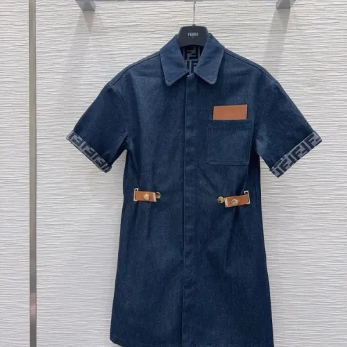 Fendi Dresses Short Sleeved For Women #1453547