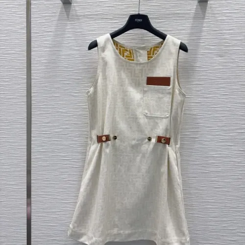 Fendi Dresses Sleeveless For Women #1453549 $130.00 USD, Wholesale Replica Fendi Dresses