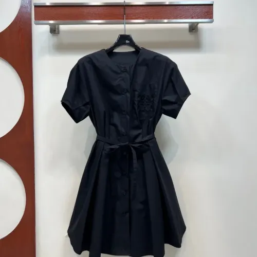LOEWE Dresses Short Sleeved For Women #1453554 $128.00 USD, Wholesale Replica LOEWE Dresses