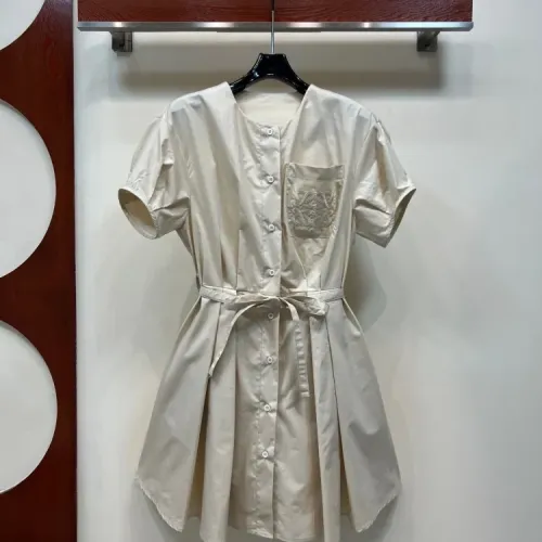 LOEWE Dresses Short Sleeved For Women #1453555 $128.00 USD, Wholesale Replica LOEWE Dresses