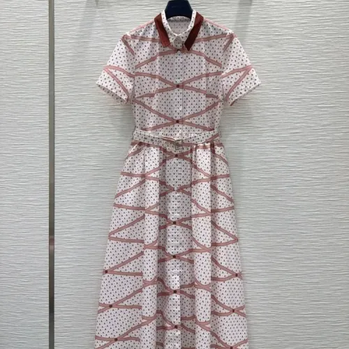 Louis Vuitton LV Dresses Short Sleeved For Women #1453556 $135.00 USD, Wholesale Replica Louis Vuitton LV Dresses