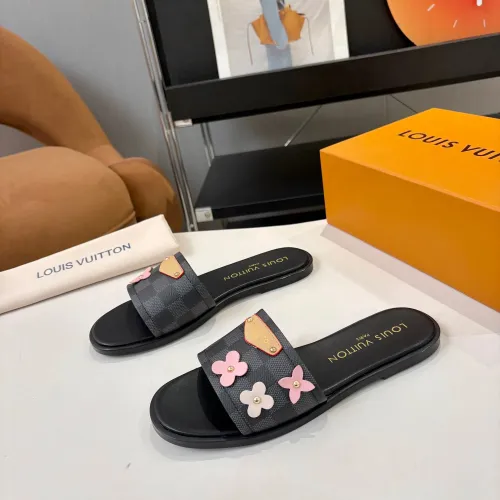 Louis Vuitton Slippers For Women #1453573 $85.00 USD, Wholesale Replica Louis Vuitton Slippers